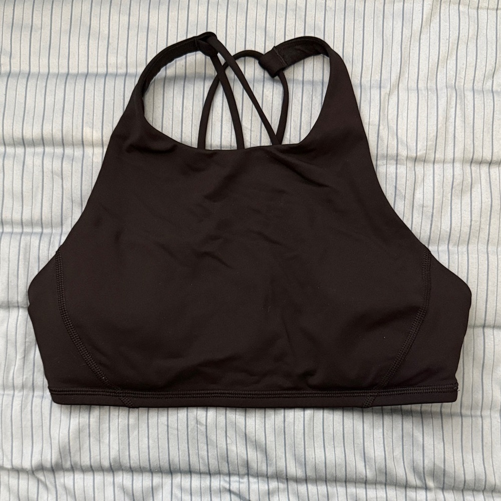 Lululemon Black Sports Bra size 6 padded light support